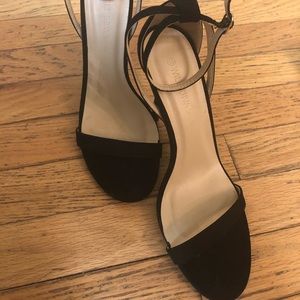 Black strap heels (never worn)